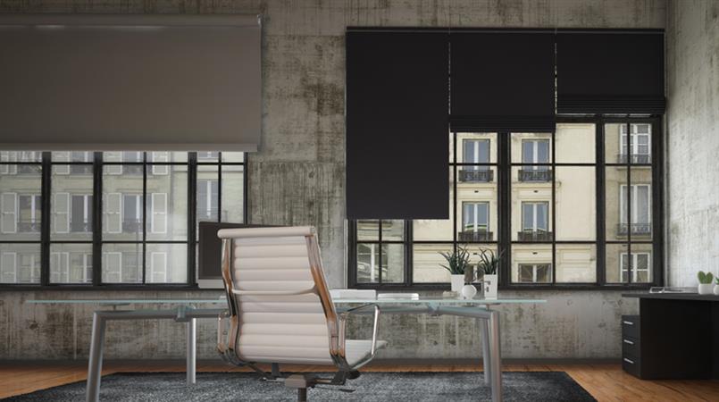 Black Blockout Roller Blinds