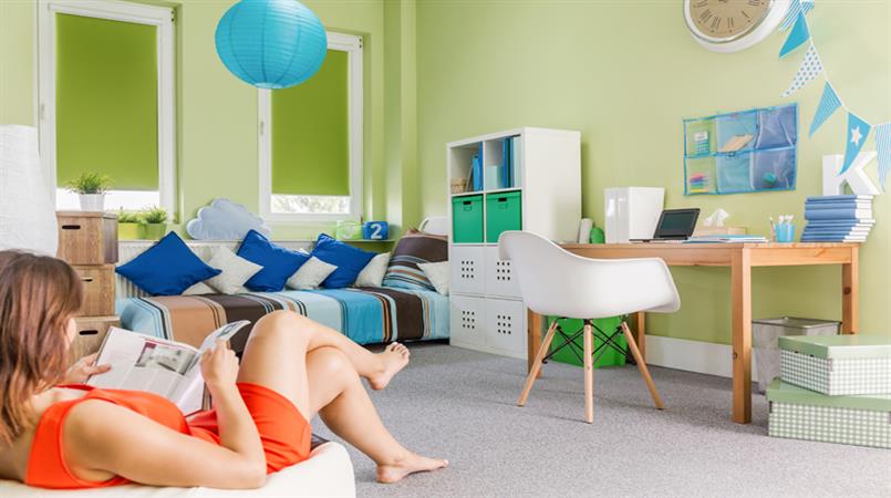 Green Blockout Roller Blinds