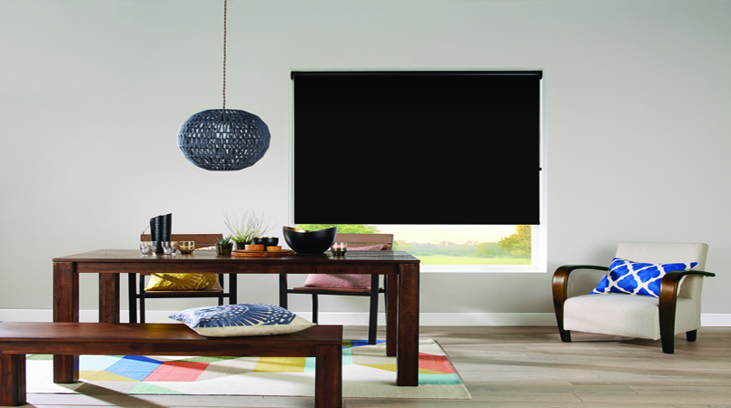 Black Blockout Roller Blinds